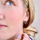 Sterling Silver Sunburst Huggie Hoop Earrings