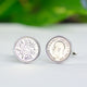 Luxury 90th Birthday 1934 Sixpence Cufflinks shown in close up shot