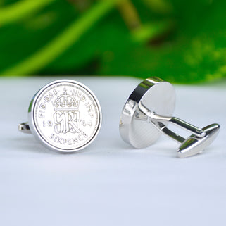 Luxury 80th Birthday 1944 Sixpence Cufflinks