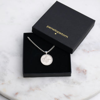 Men's Personalised 1965 Sixpence Necklace