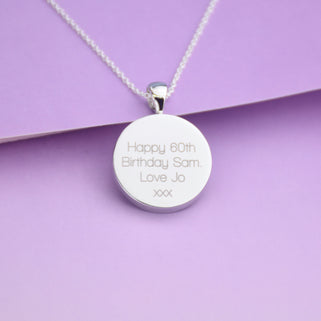 Personalised 1965 Sixpence and Birthstone Necklace