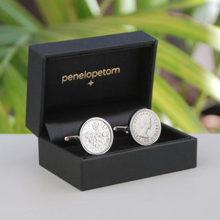 Luxury 60th Birthday 1966 Sixpence Cufflinks