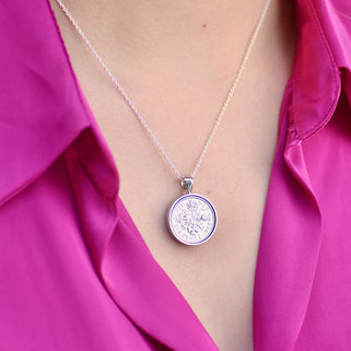 Personalised 1965 Sixpence Necklace