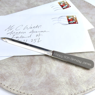 Personalised Slim Silver Letter Opener