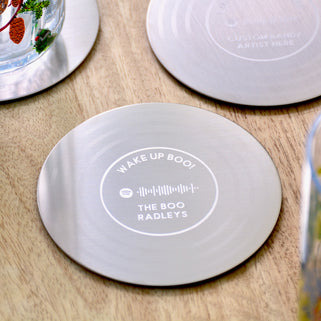 Personalised Wedding Music Spotify Code Coaster