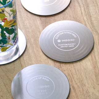 Personalised Wedding Music Spotify Code Coaster