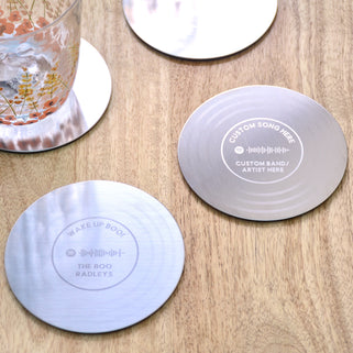 Personalised Wedding Music Spotify Code Coaster