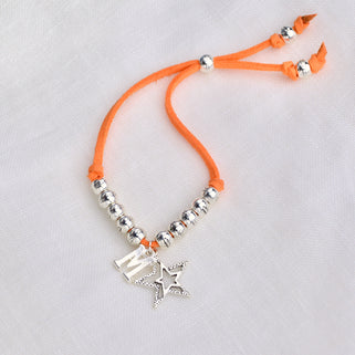 Personalised Suede Friendship Charm Bracelet