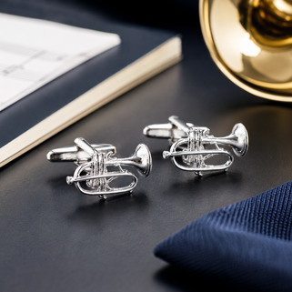 Personalised Trumpet Cufflinks