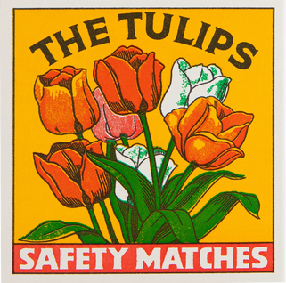 Tulips Square Matchbox with Matches