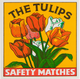 Tulips Square Matchbox with Matches