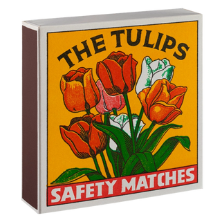 Tulips Square Matchbox with Matches
