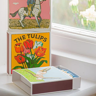 Tulips Square Matchbox with Matches