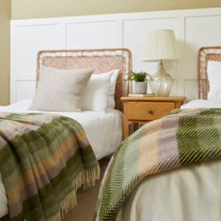 Stripe Botanical Throw