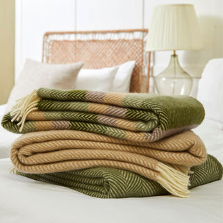 Stripe Botanical Throw
