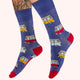 Mens Vintage Van Socks Denim
