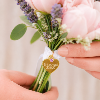 Personalised Wedding Bouquet Keepsake Charm