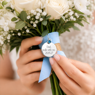 Personalised Wedding Bouquet Keepsake Charm
