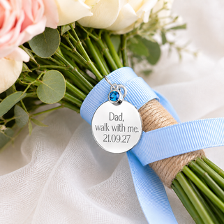 Personalised Wedding Bouquet Keepsake Charm