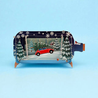Car/Christmas Tree MIAB Xmas Card