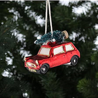 Red Car Tree Bauble