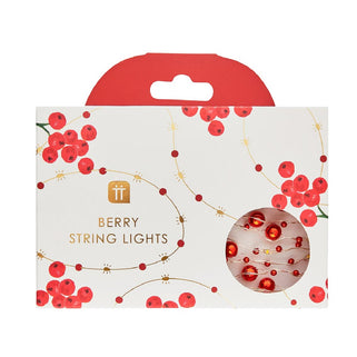 Red Berry Bead String Lights