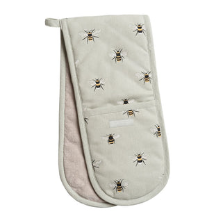 Bees Double Oven Gloves