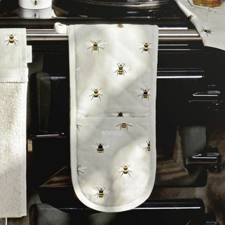 Bees Double Oven Gloves