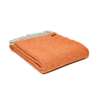 Boa Wool Throw Pumpkin Orange