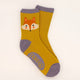 Cheeky Fox Face Ankle Socks Mustard