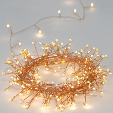 Cluster Copper Battery Fairy Lights