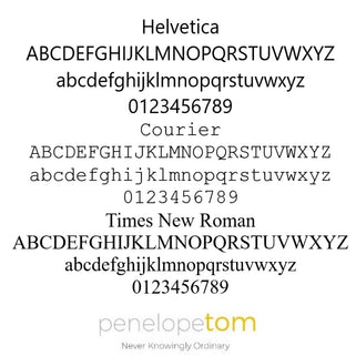 Choice of Penelopetom fonts