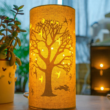 Tree of Life Fabric Lamp