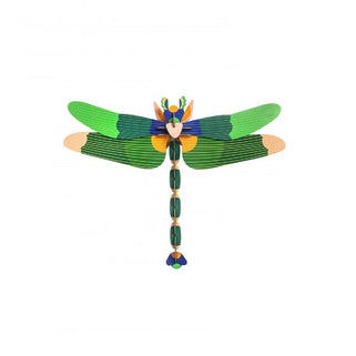 Green Dragonfly Large Cardboard Wall Decoration