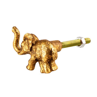 Gold Elephant Drawer Knob