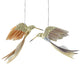 Feather Golden Hummingbird Decoration