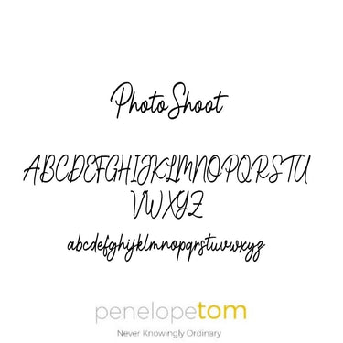 Example of Penelopetom font