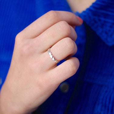 Tiny Hearts Sterling Silver Ring