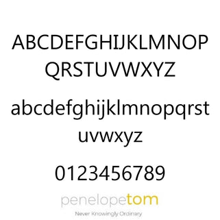 Example of Penelopetom font