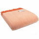 Herringbone Wool Throw Flamingo and Pearl