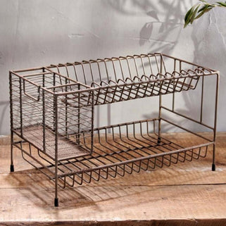 Inkollu Aged Brass Dish Rack