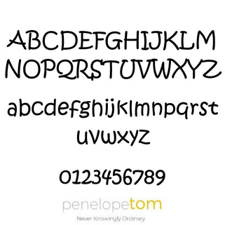 Example of Penelopetom font