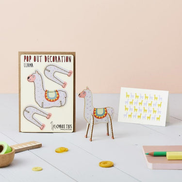 Pop-Out Llama Card