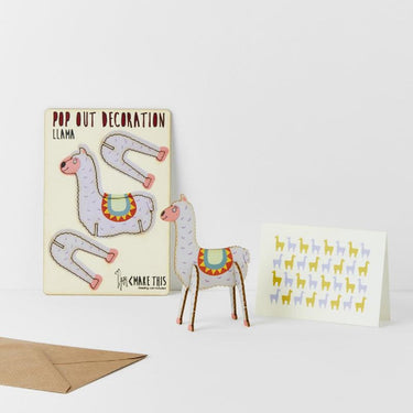 Pop-Out Llama Card