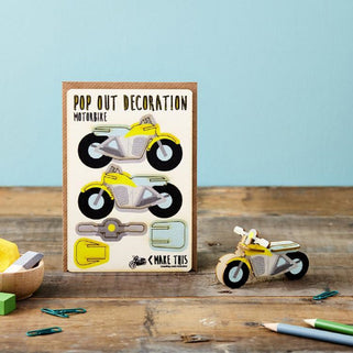 Pop-Out Motorbike Card