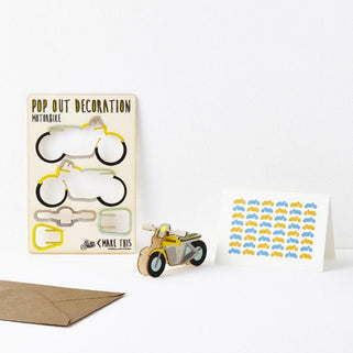 Pop-Out Motorbike Card