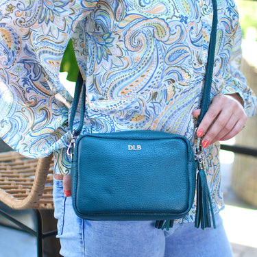 Monogram Leather Crossbody Bag