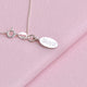 Personalised Sterling Silver Kiss Necklace