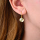 Gold Evil Eye Huggie Hoop Earrings