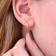 Mini Gold Leaf Huggie Hoop Earrings